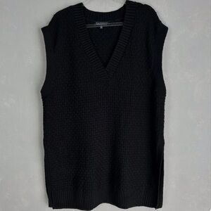 Eloquii black tunic sweater vest